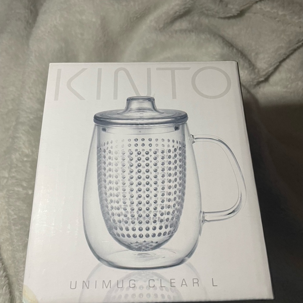 KINTO Unimug Clear Tea Mug with Infuser - Clear
